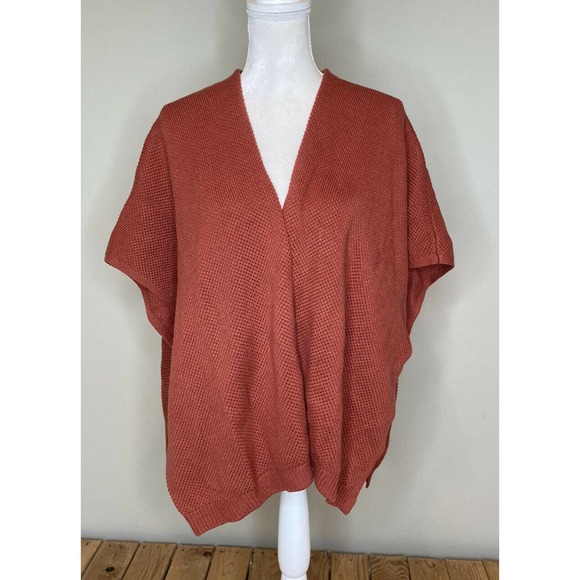 LOFT Sweaters - LOFT Red Open Front Kimono Sleeves Cardigan XS/S